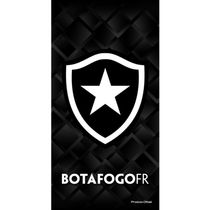 Toalha Praia Buettner Veludo Brasão Botafogo 70cm x 140m Preto