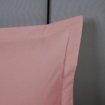 Porta Travesseiro Dia A Dia 1 Peça 70cm x 50cm 80% Algodão / 20% Poliéster Percal 140 Fios - Rosê