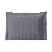 Porta Travesseiro Avulso 70cm x 50cm 1 Peça Prime Ultrassônico 100% Poliéster - Cinza