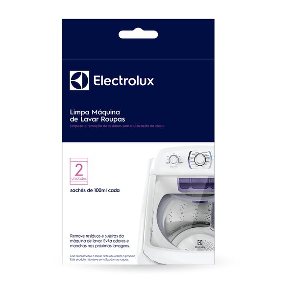 Limpa Máquina de Lavar Roupas Electrolux 200ml Remove Sujeiras e Residuos Não se aplica