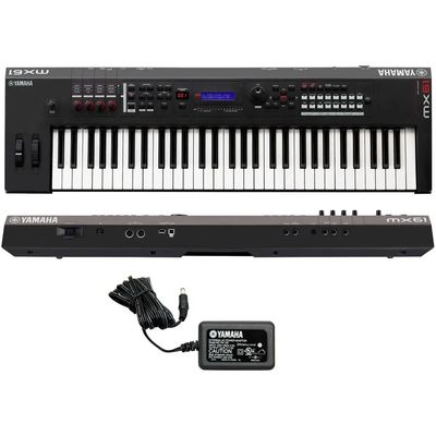 Teclado Sintetizador 61 Teclas MX 61V2 com Fonte Preto Yamaha