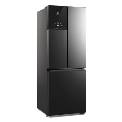 Geladeira Electrolux Frost Free Inverter 480L Efficient AutoSense 3 Portas Black Inox Look (IM7B) 220V