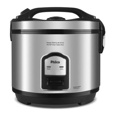 Panela de Arroz Elétrica Philco Inox 10 xícaras PH10P 127V
