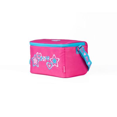 Kit Mochila Escolar Feminina + Lancheira Térmica + Estojo Box Juvenil BG Joy Rosa