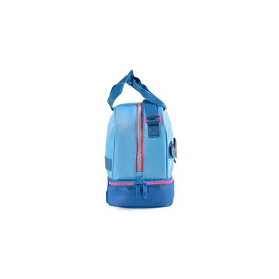 Kit Mochila Escolar + Lancheira Térmica + Estojo Feminino Stitch Star Azul