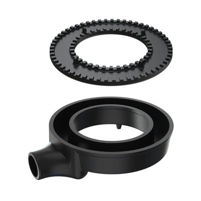 Queimador Simples Dupla Chama Completo Fogão Ferro N1 15cm
