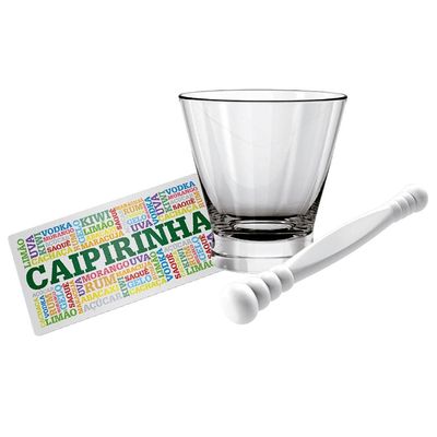 Kit Caipirinha Euro Sabores Vidro