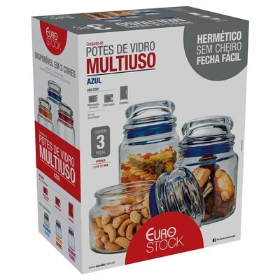 Conjunto de Potes Multiuso Euro Home