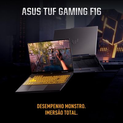 Notebook Gamer 16” Asus TUF Gaming F16 FX607VJ-RL002 Intel Core 5 210H 8GB RAM 512GB SSD RTX 3050 Mecha Gray