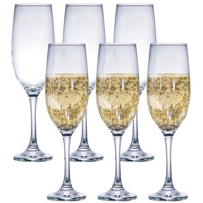 Conjunto de Taças para Champanhe Ruvolo One 200 ml  6 Peças