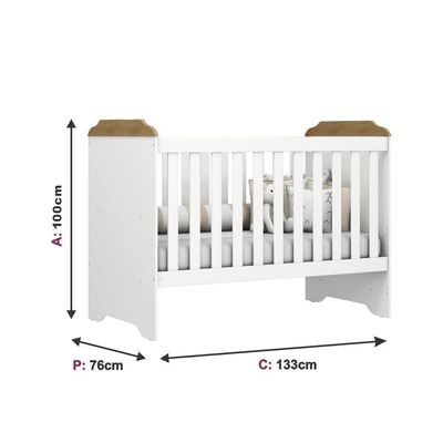 Berço Mini Cama Carolina Baby Mel 3 em 1