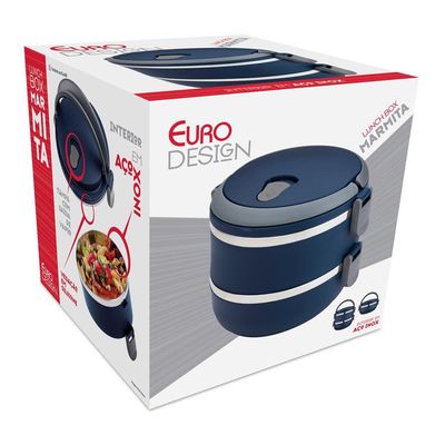 Marmita Euro Home Lunch Box em Plástico