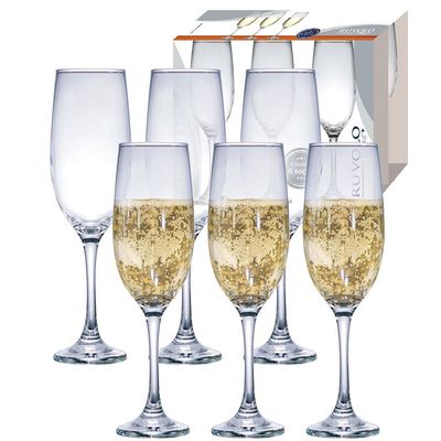 Conjunto de Taças para Champanhe Ruvolo One 200 ml – 6 Peças