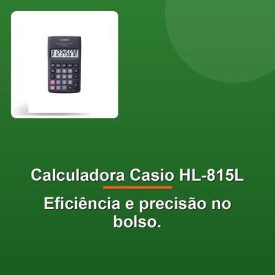 Calculadora De Bolso Casio Hl-815l 8 Dígitos Preta