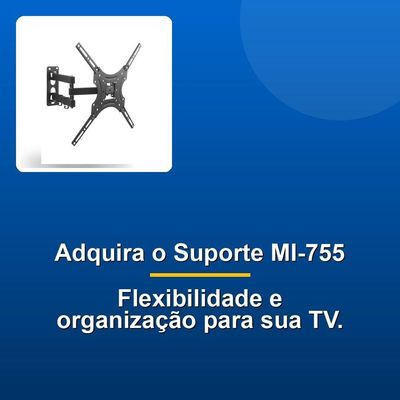 Suporte Tv Articulado Multivisão 55 Mi-75517 Preto