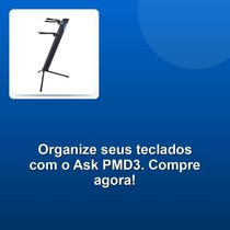 Suporte Piramidal Ask Pmd3 Para 2 Teclados Preto