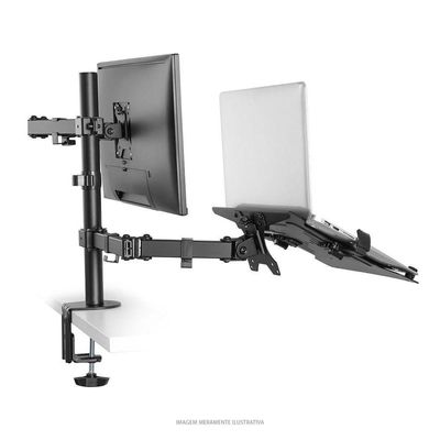 Suporte Monitor E Notebook Articulado Plmsmn1a