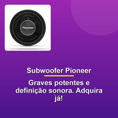 Subwoofer Pioneer 12 Ts-w3090br 600w Rms 2x4 Ohms Bd
