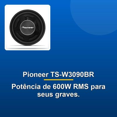 Subwoofer Pioneer 12 Ts-w3090br 600w Rms 2x4 Ohms Bd