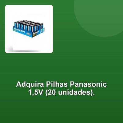 Pilha Zinco D 1.5v Panasonic Bli -20