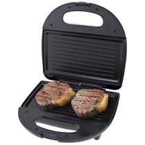 Sanduicheira E Grill Britânia Crome Inox Preta 110V