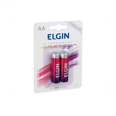 Pilha Recarregável Elgin Aa 2500mah C-2