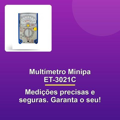 Multímetro Analógico Minipa Et-3021c Cat Iii