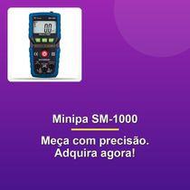 Multímetro Digital Minipa Sm-1000 Azul Preto
