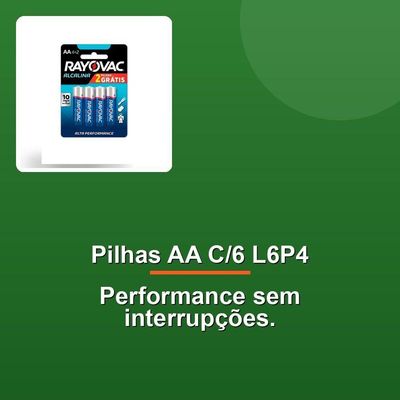Pilha Alcalina Aa C-6 L6p4