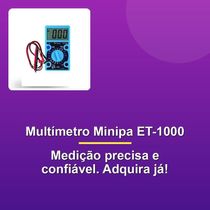 Multímetro Digital Minipa Et-1000 Cat I600v