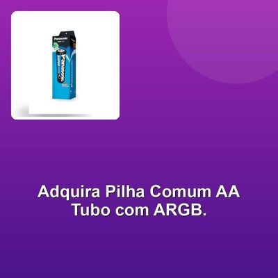 Pilha Comum Aa Tubo Com 52