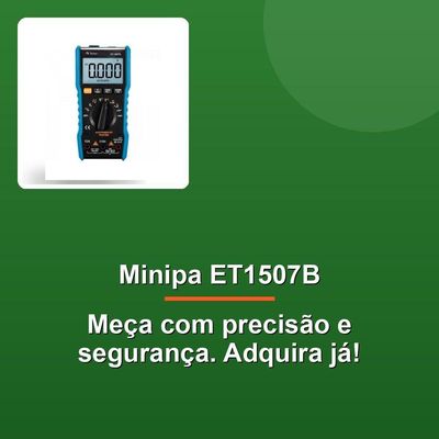 Multímetro Digital Minipa Et1507b Azul