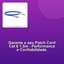 Patch Cord U-utp Cat 6 Cmx T568a-b 1.5 M Az