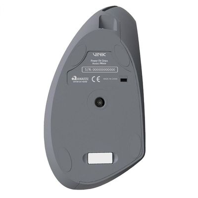 Mouse Sem Fio Recarregável Power Fit 1600 Dpi Cinza Usb