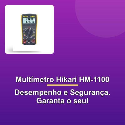Multímetro Digital Hikari Hm-1100 Cat Iii