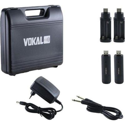 Microfone Sem Fio Duplo Vokal Vlr5-02 Plus