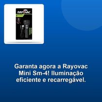 Lanterna Ray Recarregável Rayovac Mini Sm-4
