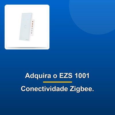Interruptor Smart Zigbee Touch 1 Branco Ezs 1001 4850047