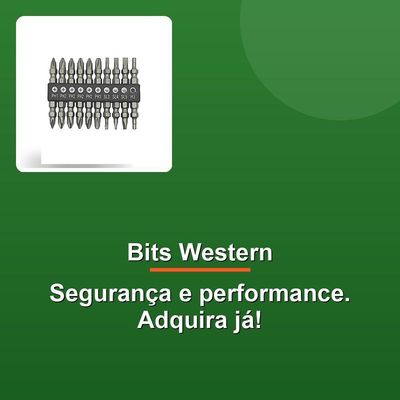 Jogo Bits Ponta Dupla Western 10 Peças 65mm