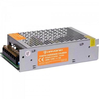 Fonte Colmeia Hayonik 12v 10a 120w Bivolt