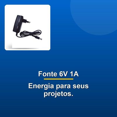 Fonte Chaveada 6v1a P4 C+2.1 X5.5mm