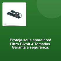 Filtro De Linha Bivolt 4 Tomadas 3 Metros - 62329