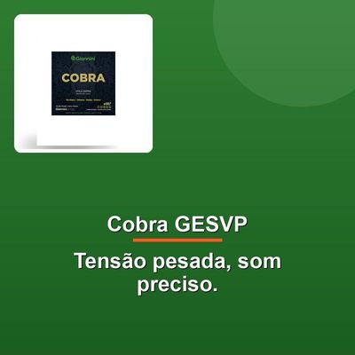 Encordoamento Viola Aço Prateado Tensão Pesada Gesvp