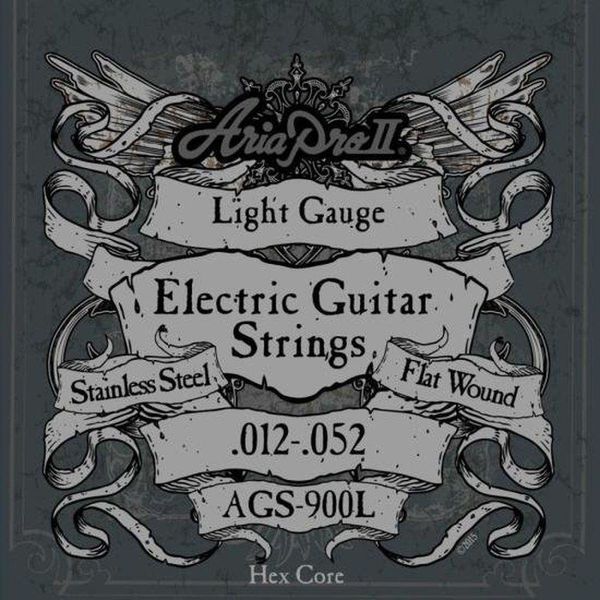 Encordoamento Guitarra Flat Wound .012 Aria Pro Ii