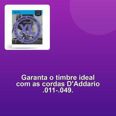 Encordoamento Guitarra .011-.049 D Addario Corda Extra