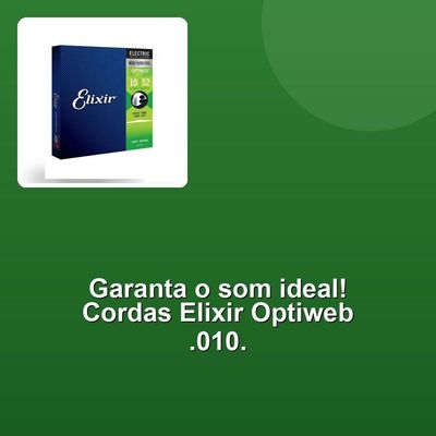 Encordoamento Guitarra .010 Light Elixir Optiweb