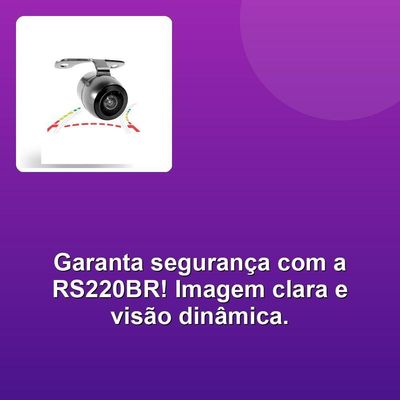 Câmera De Ré Roadstar Rs220br Borboleta