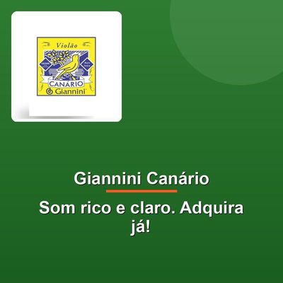 Corda Aço Giannini Canário 4ª Violão Bolinha