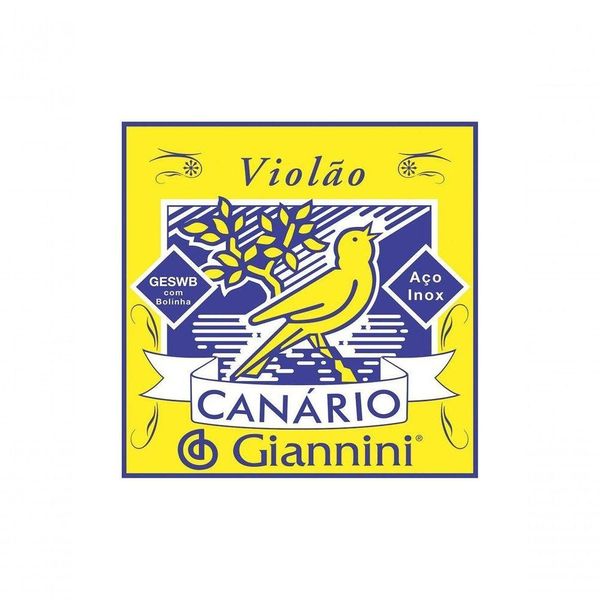 Corda Aço Giannini Canário 6ª Violão Bolinha