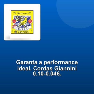 Corda Giannini Guitarra 0.10-0.046 Leve Pct -1